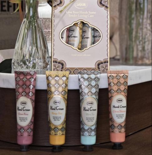 sabon护手霜礼盒30ml*4翠绿玫瑰+芒果奇异果+白茶+橙花 商品图0