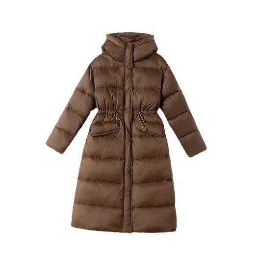 「高货kbnq」全新升级【铂金会员864/天猫1169/差价305】(15056)洛诗琳气质中长款羽绒服2025冬季显瘦收腰连帽保暖外套kbnq15056 商品图3