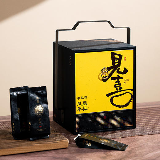 【春季茶礼】茶叶 见喜 凤凰单枞 茶礼 乌龙茶 提篮 茶叶礼盒 茶饮 五虎 288g 商品图1