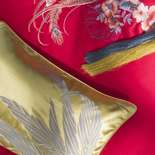 恐龙家纺TG 【凤求凰】涤棉大提花婚庆八件套 商品图5