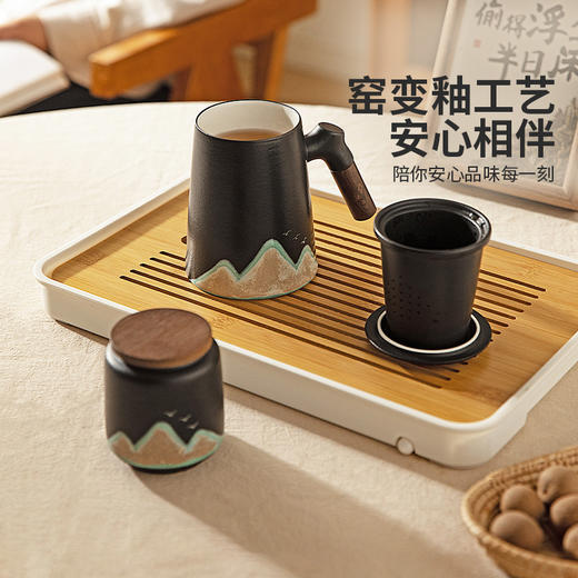 摩登主妇泡茶杯高档伴手礼乔迁新居礼物杯子套装办公室茶水分离杯 商品图1