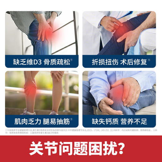 美国Schiff Move Free蓝瓶维骨力氨糖软骨素加钙片维D3旭福益节氨糖修复关节损伤 蓝瓶MSM+VD3 80粒（28.3） 商品图3