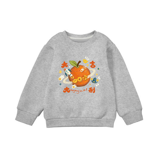 59.9 任选2件 马年儿童拜年服女童冬季加绒卫衣女宝新年上衣女孩红色过年童套装 商品图11