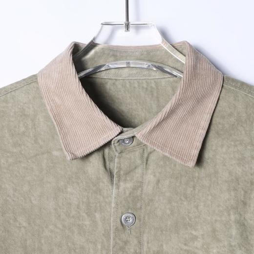 6018SDSA男士秋冬新款痞帅男装韩版休闲扎染拼接翻领长袖衬衫百搭宽松 商品图2