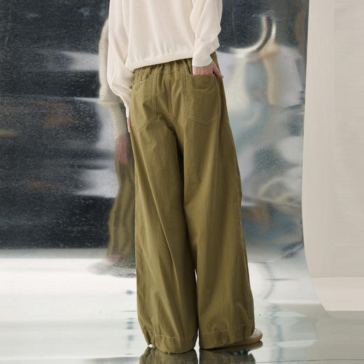 谜底多口袋工装裤长裤2026春季新品时髦百搭包容裤子女261MK0024 商品图2