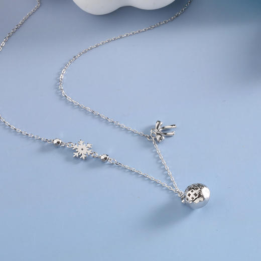 【宏艺珠宝】雪落星芒·银s925项链 商品图1