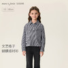 马克珍妮文艺格子女童纯棉蝴蝶结衬衫2026年春装新款560170 商品缩略图0