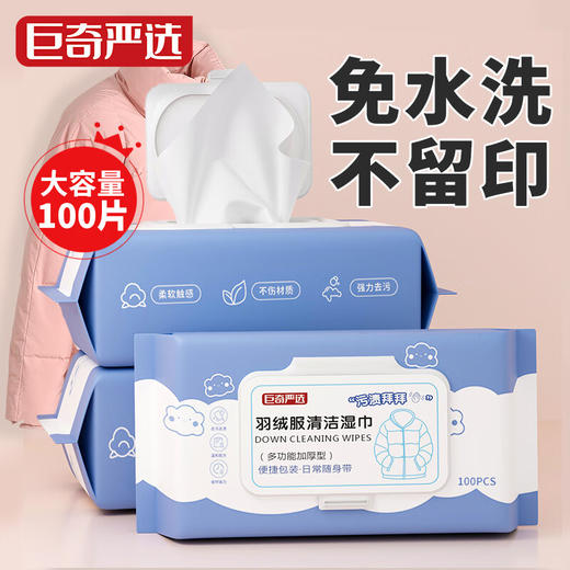 巨奇-羽绒服湿巾100片 商品图0