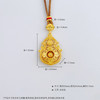 【限时克减150元】足金999.9 #非凡福佑  古法空心镂空花丝珐琅挂绳吊坠人生四美葫芦可转动招财葫芦吊坠（含配件）(AEWGFDZ00098-3),(预售产品下单后不退款不退货不换货不补差价) 商品缩略图5