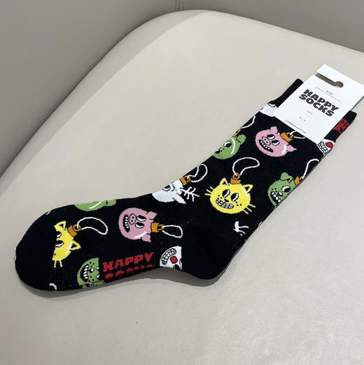 正品Happy Socks男女款多巴胺中筒袜3双122203 商品图6
