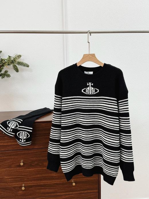 一店k 慵懒风~ 西太后条纹毛衣+袜套组合 商品图11