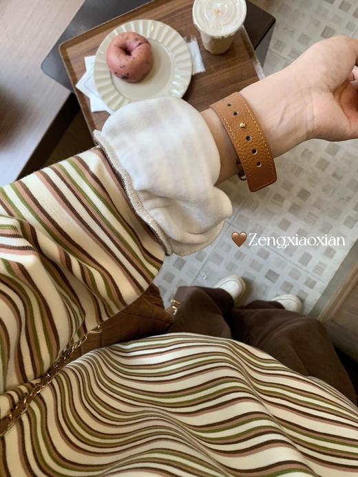 <曾小咸推荐>现货秒杀 ！微信超特价！韩系翻领条纹加绒卫衣 日常199.99 立减110 秒杀89.99！！ 商品图5