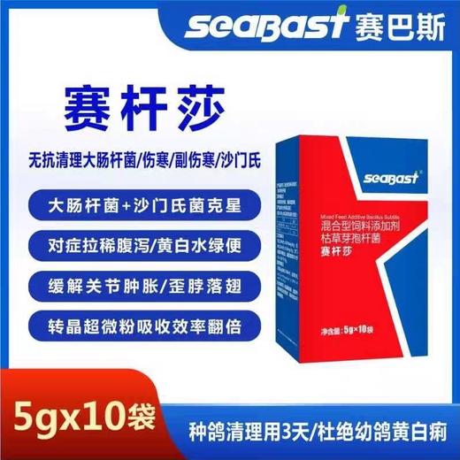 赛巴斯鸽药【赛杆莎粉】调抗菌沙门氏菌大肠杆菌拉稀下痢鸽子黄白水绿便 商品图0