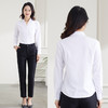 【竹纤维】罗蒙女士衬衫春秋夏季V领显瘦长袖衬衫商务职场通勤衬衣女 商品缩略图5