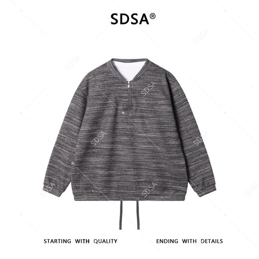 9181SDSA男士秋冬新款痞帅男装韩版简约假两件半拉链卫衣百搭宽松时尚 商品图1