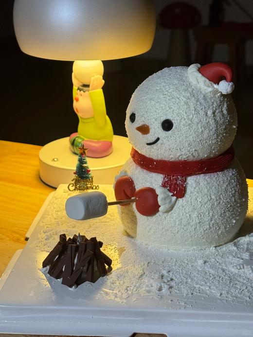 加高圣诞雪人烤棉花糖卡通蛋糕-低糖处理无添加 商品图1