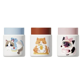 【超市】迪乐贝尔猫咖保温杯150ML 1个 蓝/咖/粉/棕/黑（颜色备注）