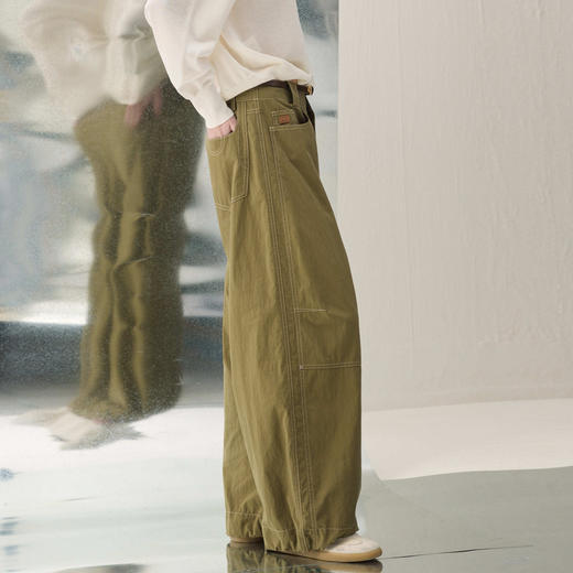 谜底多口袋工装裤长裤2026春季新品时髦百搭包容裤子女261MK0024 商品图1