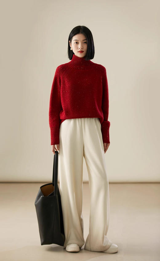 自带闪闪星河浪漫金豆羊毛针织混纺毛衣 商品图10