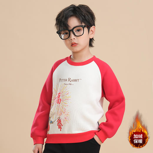 ⁴微瑕清仓99元任选2件【比得兔秋冬童装】卫衣/带帽卫衣/棒球服 110-150码 YC04-CR-BDT 商品图12