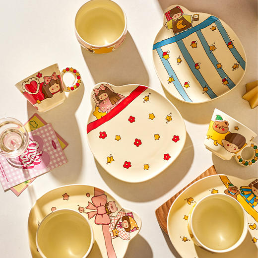 摩登主妇可爱碗盘餐具陶瓷碗家用2025新款高颜值乔迁新居生日礼物 商品图3