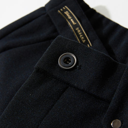 【含羊毛】圣得西2025年冬季休闲松紧长裤保暖日常平整有型休闲裤 商品图11