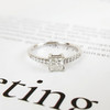 【天然正品】AU750白金简约时尚公主方型经典四爪款0.51克拉钻石戒指13号（皆取最大值） 151225NJS24 商品缩略图5