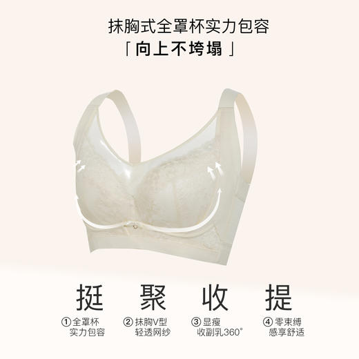 【7.5折限时特惠】【主推款】【D杯单件】【秀黛】星梦记忆圈拼棉杯文胸四排扣W5110002D【门店同款】 商品图1