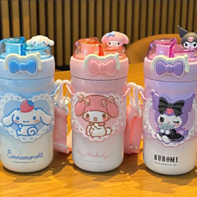 【超市】初和 三丽鸥家族系列蝴蝶结保温杯520ML 蓝/紫/粉（颜色备注）