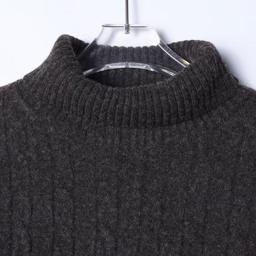 8865SDSA男士秋冬新款痞帅男装慵懒风简约纽花立领针织毛衣百搭时尚 商品图2