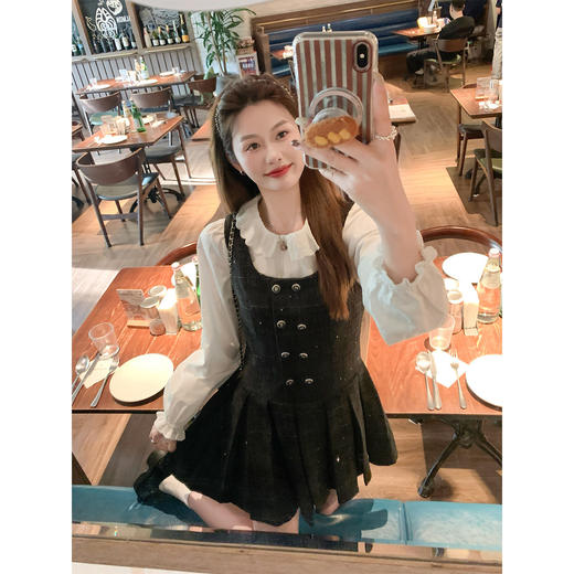 <曾小咸推荐>现货秒杀 ！微信超特价！韩系小香风背心连衣裙 日常229.99 立减100 秒杀129.99！！ 商品图3