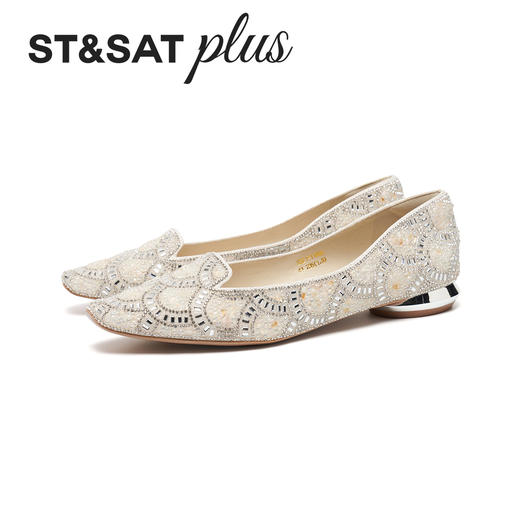 【星空系列】星期六26春新款重工满钻通勤宴会单鞋SSE1111090 商品图5