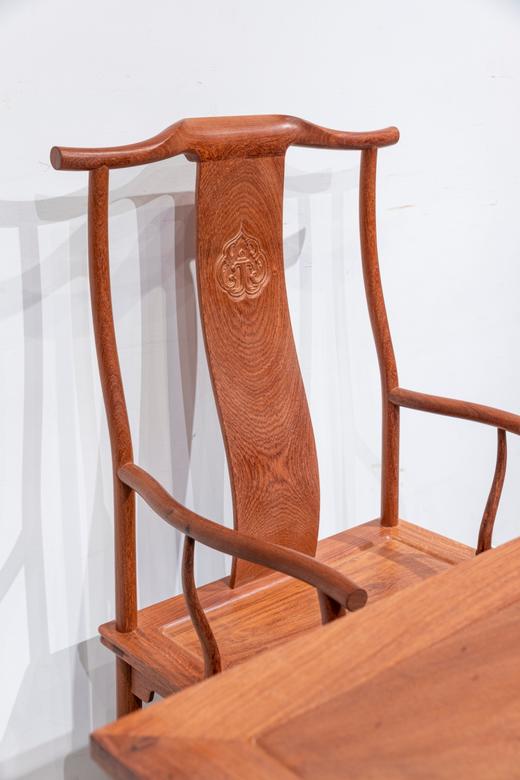 红桥红  家具严选  缅甸花梨(大果紫檀）  【128 马蹄腿霸王枨 小书桌】 商品图3