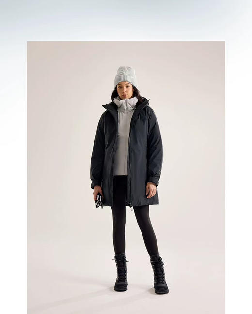 【秒杀价已调 直接拍】凯家女款 中长款 硬壳羽绒服 600蓬 鹅绒服 商品图11