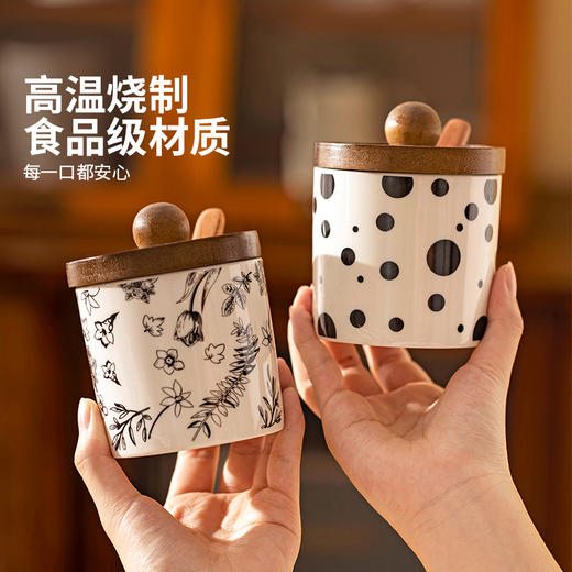 摩登主妇调料罐套装组合陶瓷盐罐厨房家用辣椒猪油罐子调味料瓶罐 商品图1