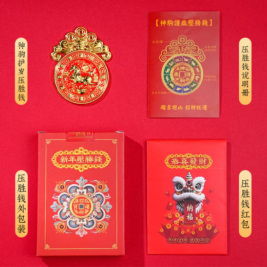 2026新年铜制压胜钱本命生肖精工雕刻吉祥物携带家居装饰用品 商品图4