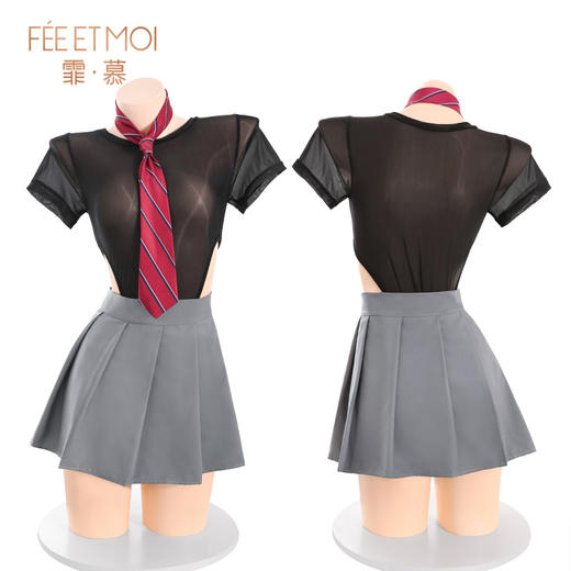 【羞涩学妹】霏慕 盐系校园女友开裆JK套装6909 商品图9