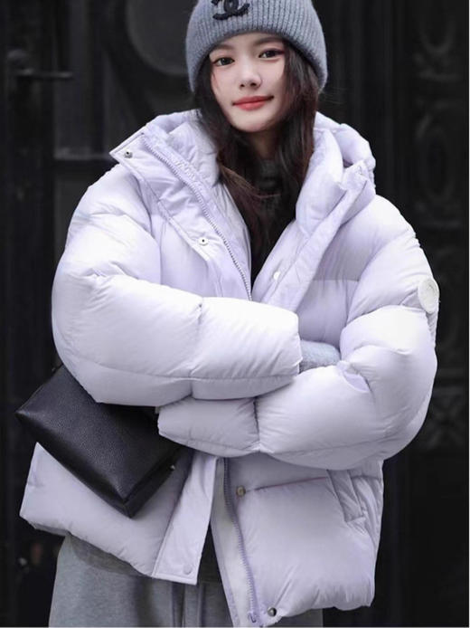 【甄选优质好面料❗️防水防泼无畏寒风】雪山抗寒白鸭绒羽绒服女短款小个子百搭加厚时尚学生新款潮牌外套。jb 商品图2