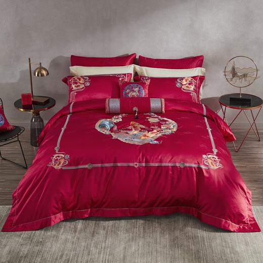 恐龙家纺XX 【囍跃】涤棉提花婚庆八件套（线下专柜款） 商品图9