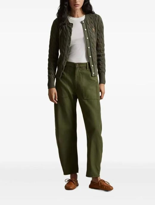 高品质！代工厂出！拉夫经典款纯棉麻花毛衣开衫 商品图2