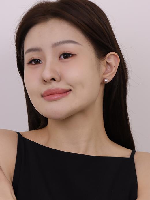 【挚友限定】（经典款）18K金爱迪生天然珍珠耳夹 曼塔玫瑰色正圆形11-12mm 商品图3