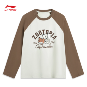 李宁迪士尼疯狂动物城联名系列女子长袖文化衫AHSVC14