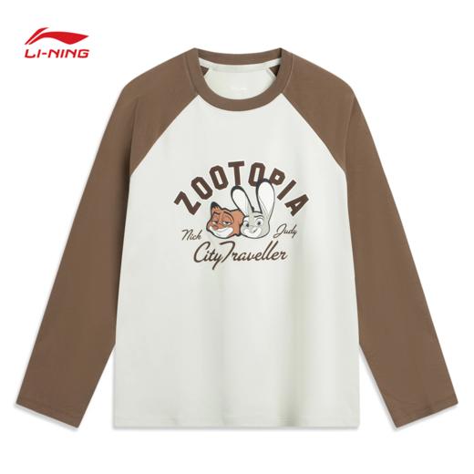 李宁迪士尼疯狂动物城联名系列女子长袖文化衫AHSVC14 商品图0