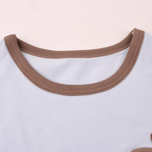 棉果果春季新品男宝大码中大童柔软舒适5A抗菌纯棉套头套装M111302226020 商品图2