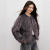 丁摩 圆领环保皮草皮毛一体女短款小个子外套毛毛上衣2531 商品缩略图0