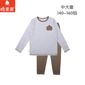 棉果果春季新品男宝大码中大童柔软舒适5A抗菌纯棉套头套装M111302226020
