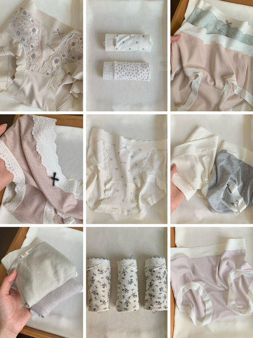 送羊羔毛包！还随机赠送口红/护手霜/发饰~10条装内裤盲盒高品质三角裤 舒适中高腰温柔治愈不挑款 商品图9