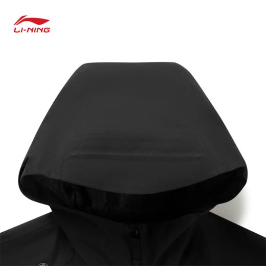 【肖战同款】李宁户外CF溯万龙甲冲锋衣黑龘男女同款反光防泼水防风宽松单层冲锋衣AEMV033 商品图7