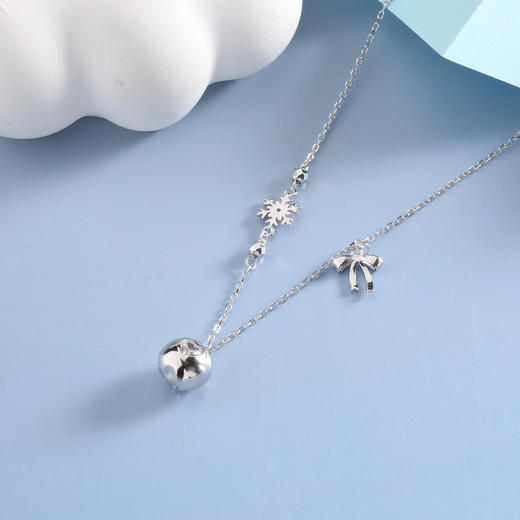 【宏艺珠宝】雪落星芒·银s925项链 商品图0