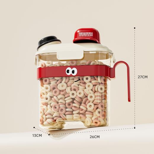 🤩今天就给大家安利【卡通防潮密封手提零食茶叶收纳盒】 😍 防潮防尘大容量  节省储存空间~ 💥给零食一个固定的“家”!! 商品图7